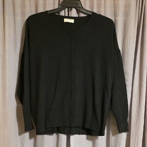 Zenana Black V-Neck Woman's Sweater